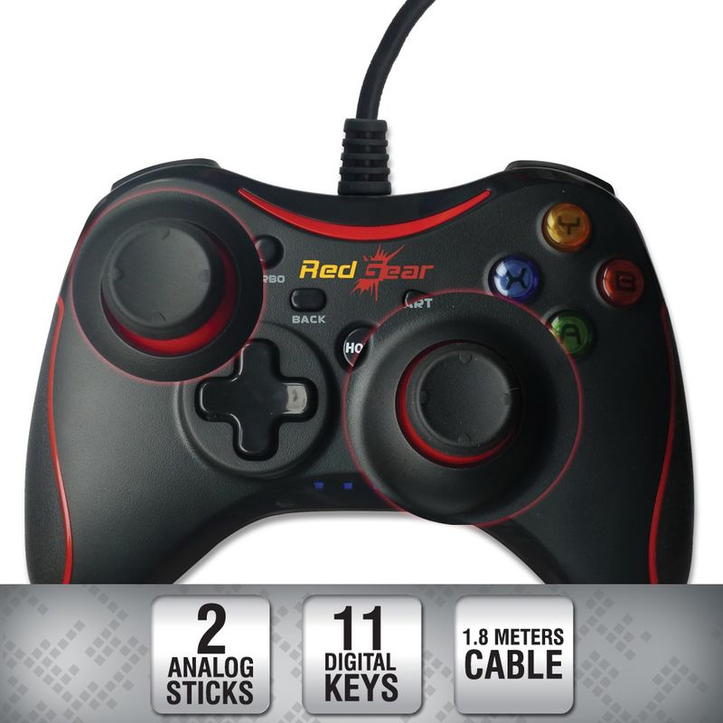 Redgear Pro Series Wired Gamepad Black - Image 5