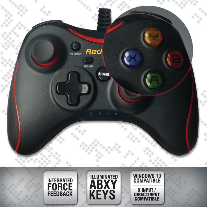 Redgear Pro Series Wired Gamepad Black - Image 4