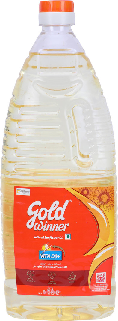 Gold Winner Refined Sunflower Oil Plastic Bottle