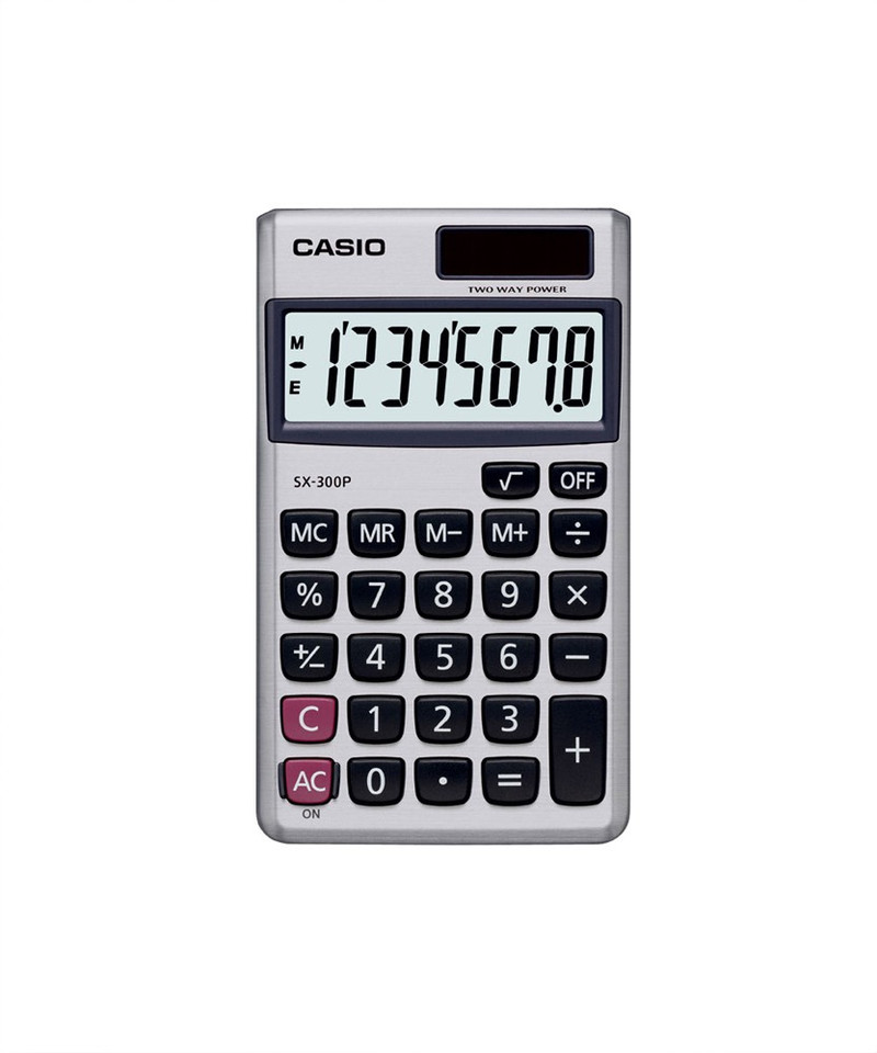 casio sx 300p w portable basic calculator
