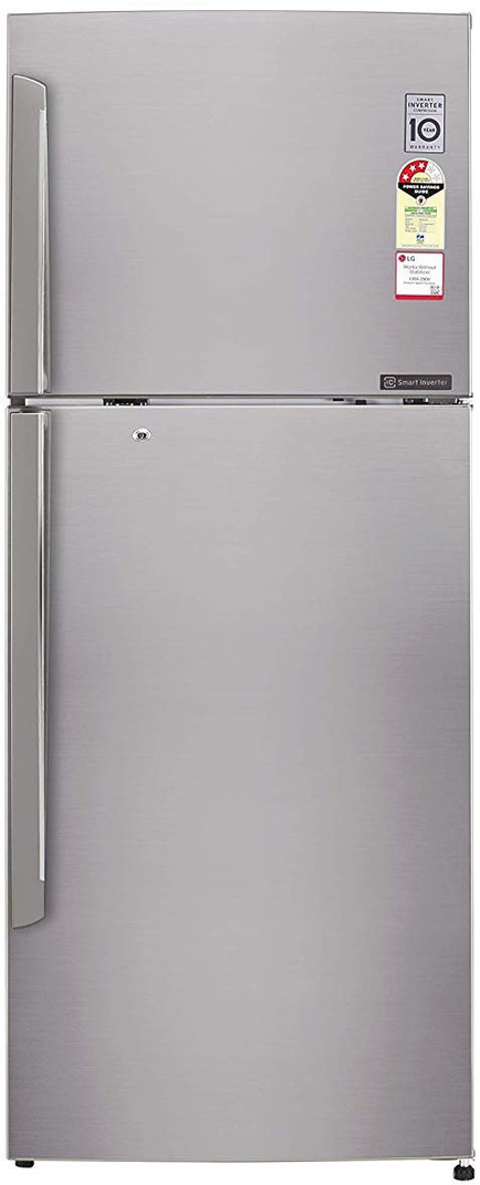 LG 420 L Frost Free Double Door 3 Star Refrigerator  (Shiny Steel, GL-I472QPZX)