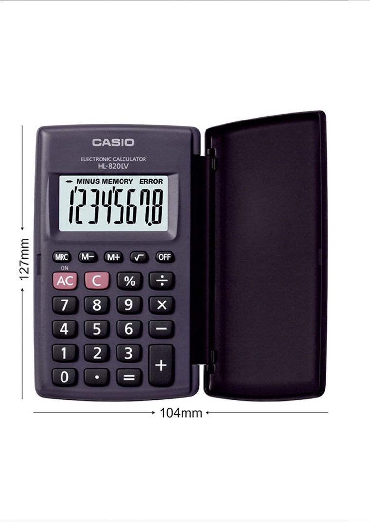Casio HL820LV 8-Digit Basic Calculator - Image 4