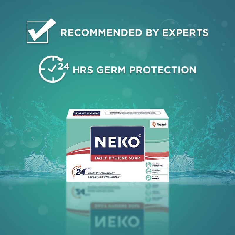 NEKO Daily Hygiene Soap, 24hr Germ Pack of 3 · 100 g (300 g total) - Image 4