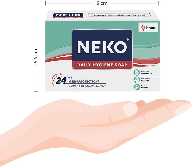 NEKO Daily Hygiene Soap, 24hr Germ Pack of 3 · 100 g (300 g total) - Image 5