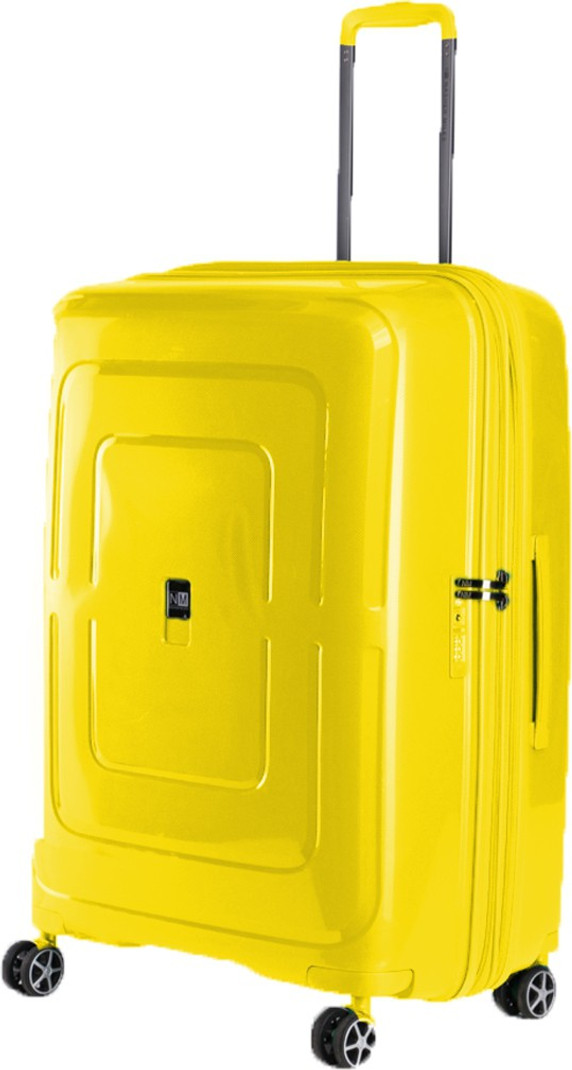 Nasher Miles NASHER MILES Large Check-in Suitcase (75 cm) 4 Wheels - Amsterdam Expander Hard-Sided Polypropylene 75cm | - Yellow