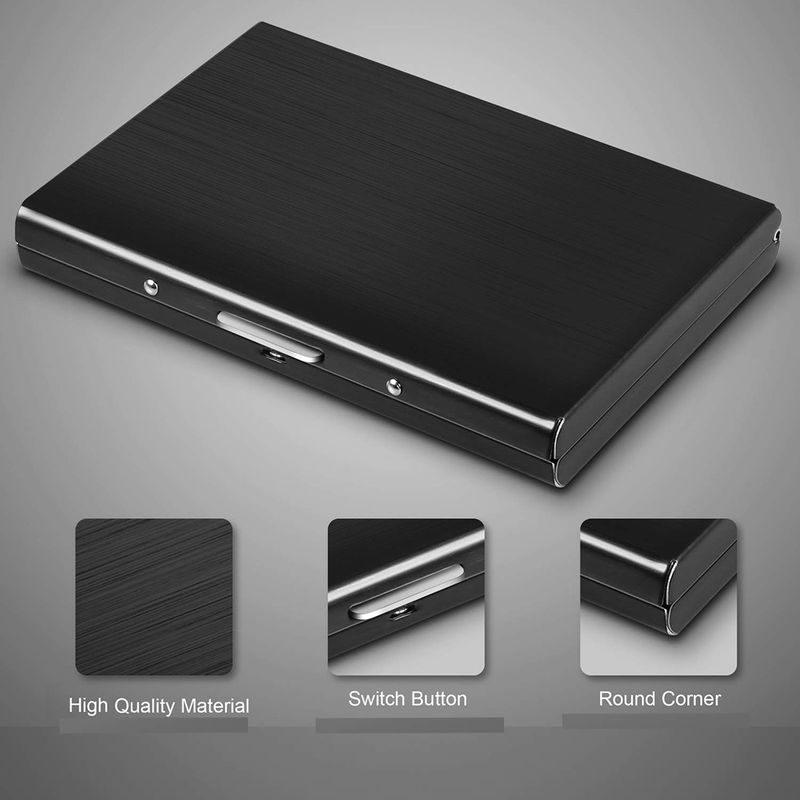 Yatee Jewel Collection Stylish Pocket-Sized Cardholder (Black) - Image 5