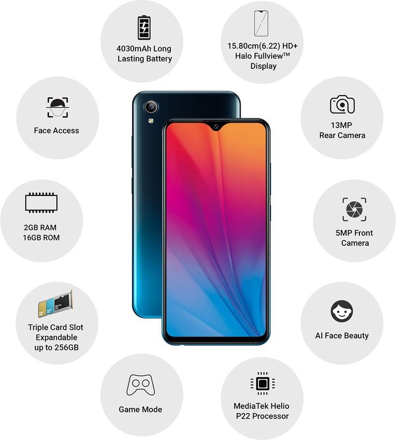 vivo y91i (16GB, 2GB RAM, Fusion Black) - Image 3