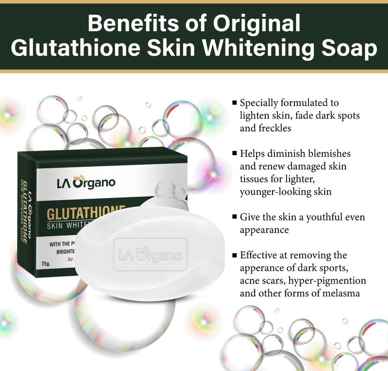 LA Organo Glutathione Skin Whitening Soap - Image 3