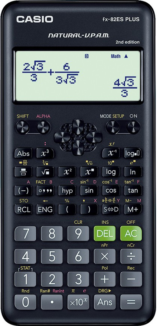 casio fx 82es plus 2nd scientific calculator