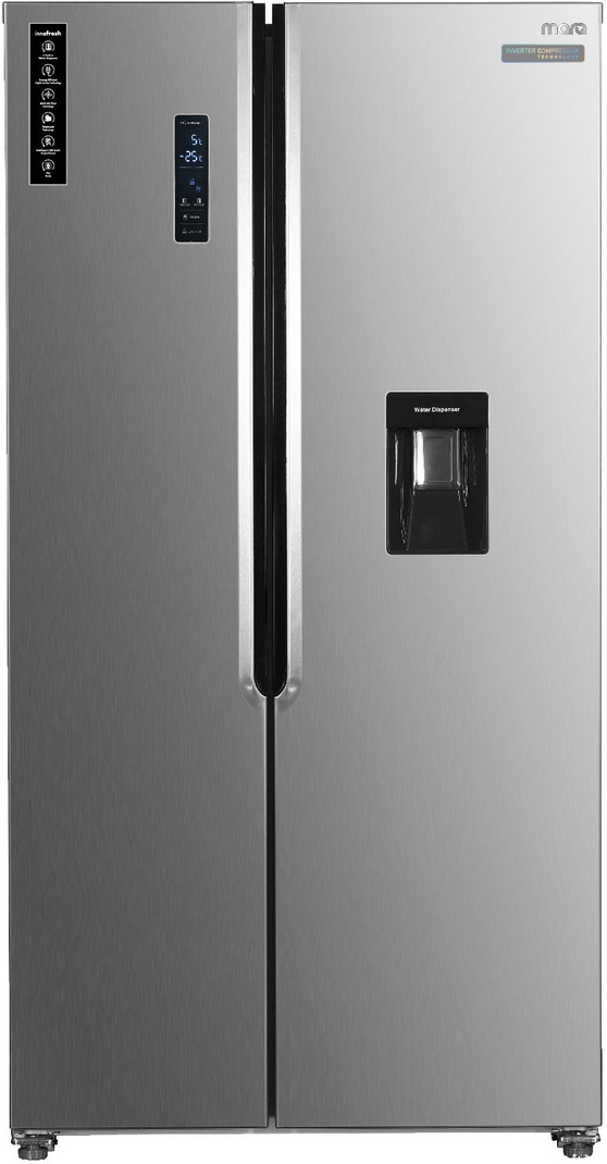MarQ by Flipkart 563 L Frost Free Side by Side Refrigerator (Silver Steel, 563GSMQS)