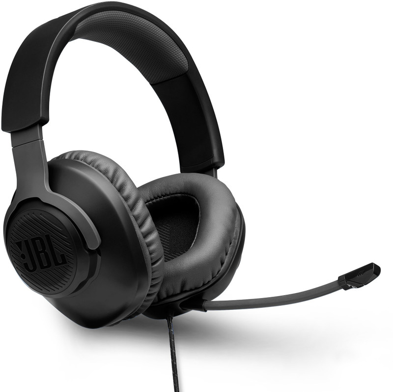 JBL Quantum 100 Wired Gaming Headset Black, On the Ear