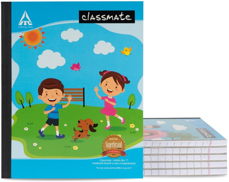 classmate notebook regular single line 172 pages