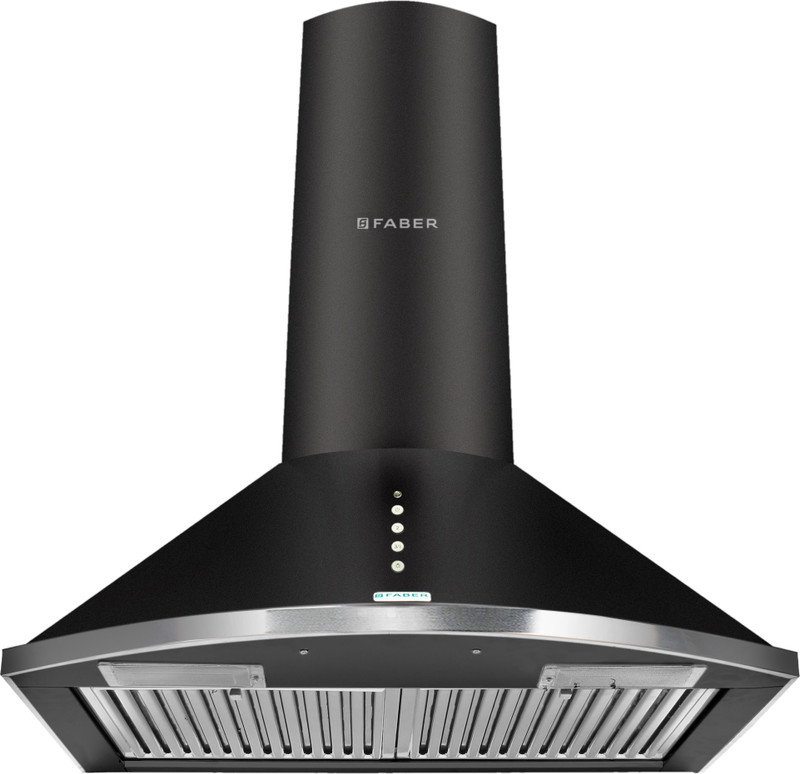 Faber Hood Class Plus PB BK LTW 60 1000 CMH 60 cm Chimney (Wall Mounted, Black)