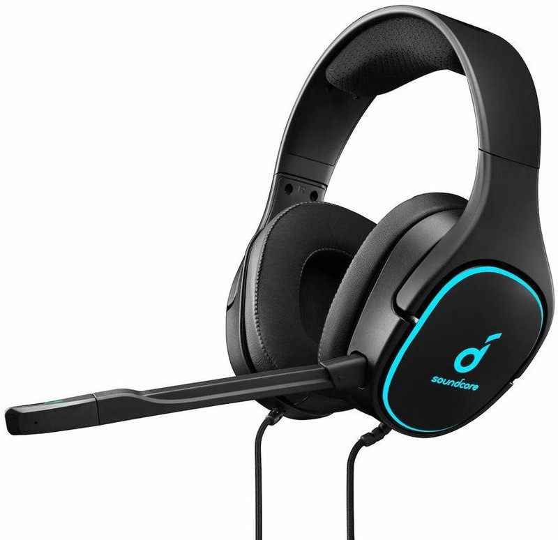 Soundcore by Anker Strike 3 Wired Gaming Headset Black, Blue, On the Ear