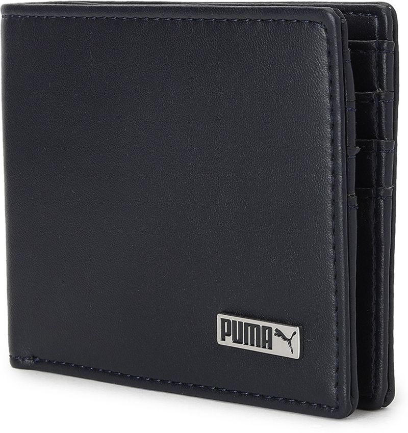 PUMA Men Blue Artificial Leather Wallet - Regular Size (6 Card Slots)