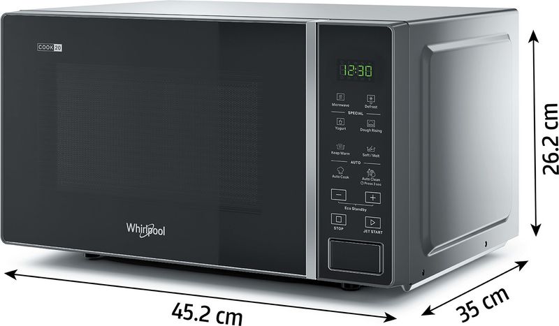 Whirlpool 20L Solo Microwave Oven MAGICOOK PRO 20SE Black - Image 4