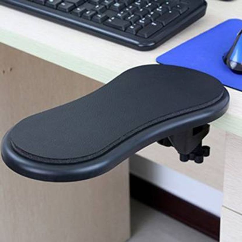 Nispruhay Hand Shoulder Protect Armrest Pad Desk Attachable Computer Table Arm Support Mouse Pads Arm Wrist Rests plastic mouse pad Wrist Rest plastic mouse Wrist Rest (Black) Nispruhay Hand Shoul