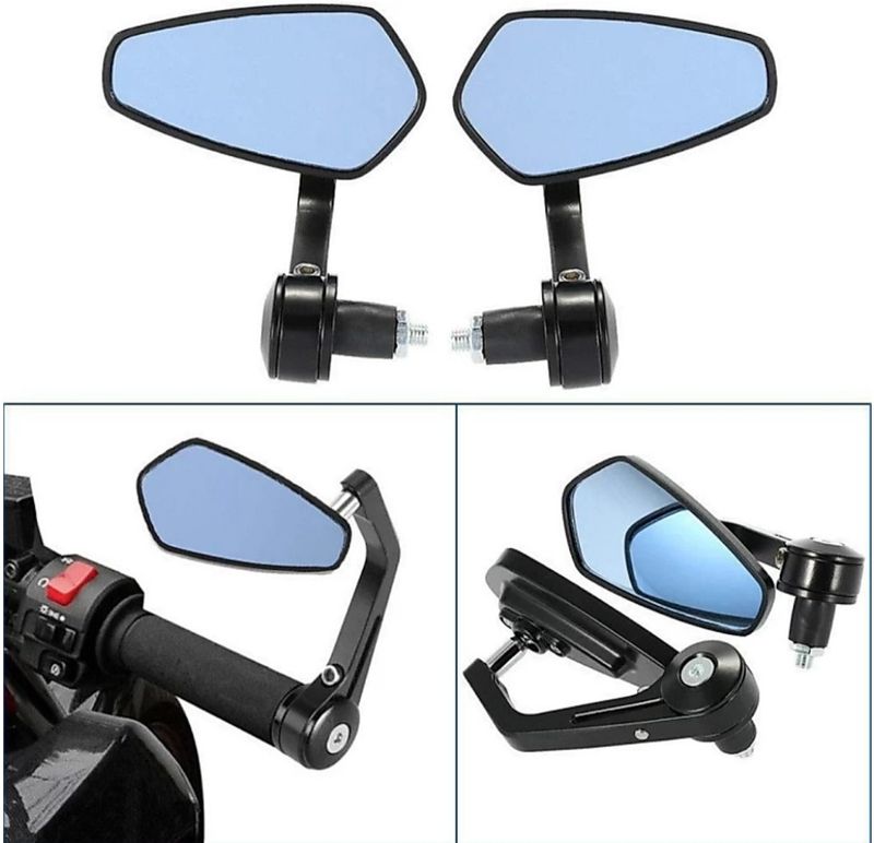 HI-TECH ACCESSORIES Manual Rear View Mirror for Bikes - Image 2