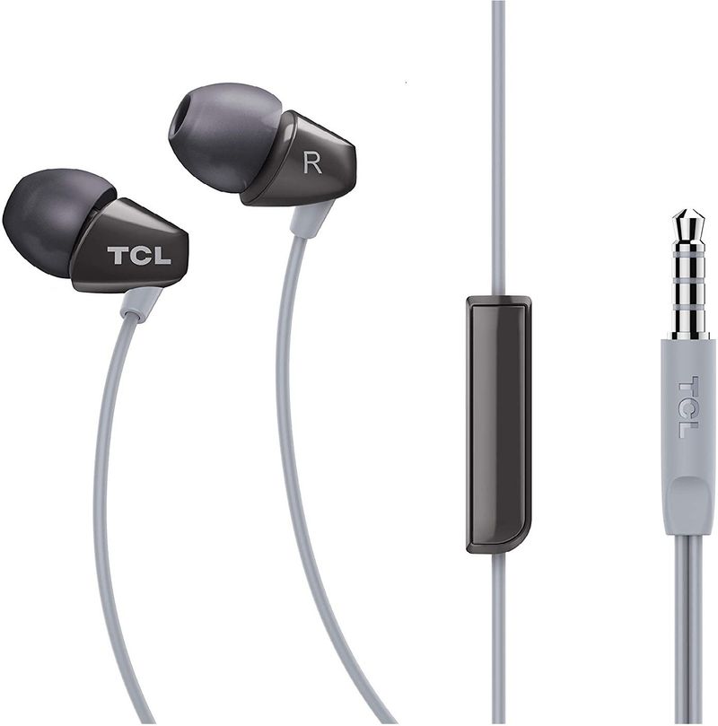 TCL SOCL100 Wired Headset (Phantom Black, In the Ear)