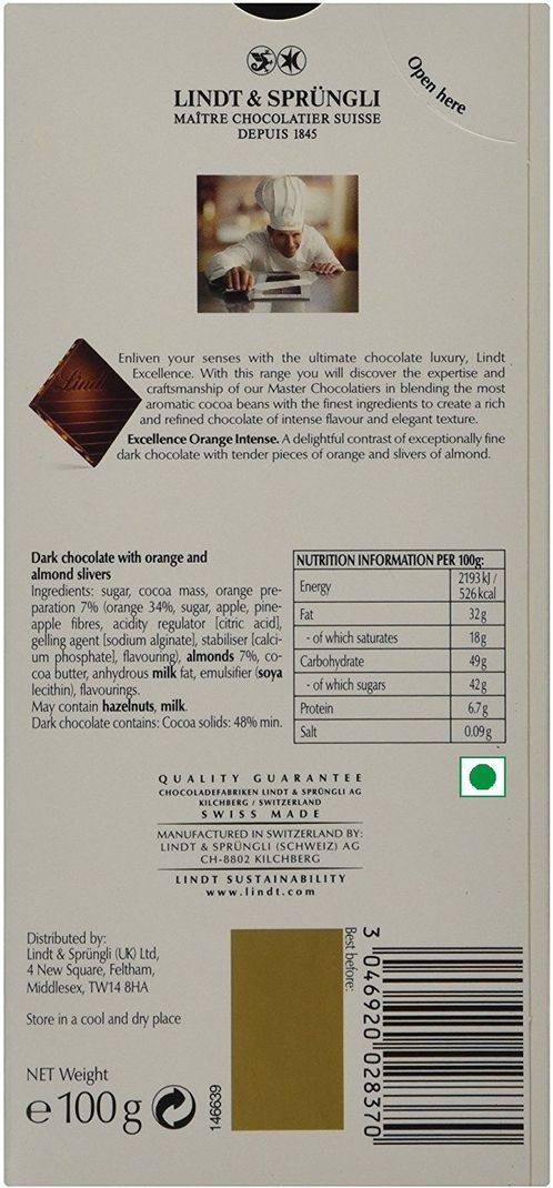 Lindt 85% Cocoa Dark Chocolate Bar 100g Gift Pack - Image 6
