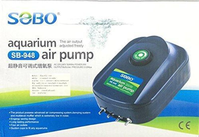 SOBO SB-948 4-Way Air Aquarium Pump - Image 3