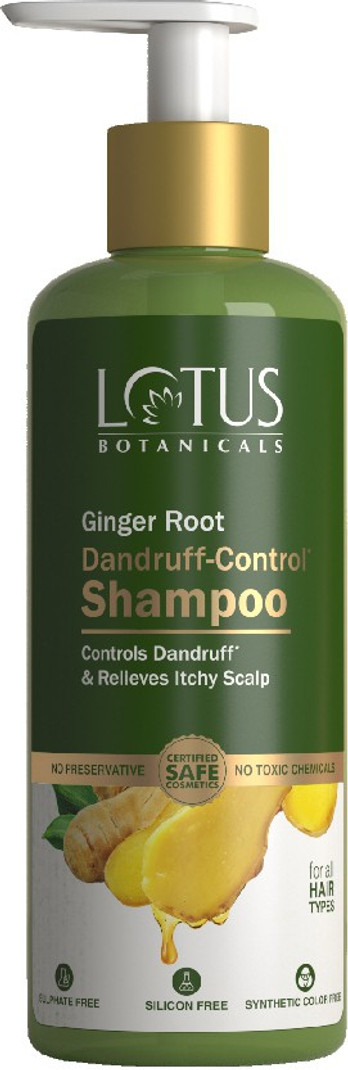 Lotus Botanicals, Ginger Root Dandruff- Control Shampoo | Controls & Itchy Scalp, 300