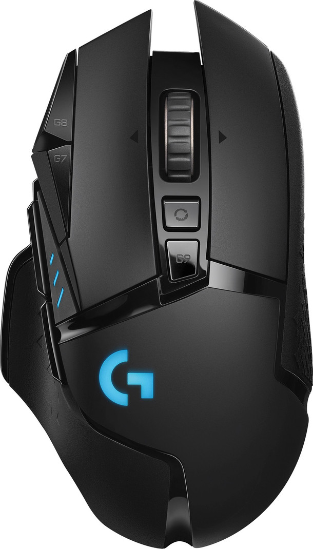 Logitech G502 Lightspeed / Hero 25k Sensor, Adj Dpi 25.6k, Rgb, 11 Programmable Buttons Ambidextrous Optical Gaming Mouse