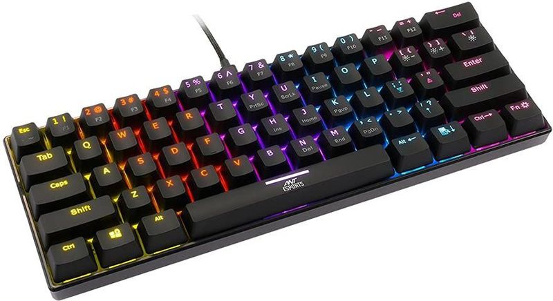 Ant Esports MK1200 Mini Wired Tenkeyless Gaming Keyboard (Black) - Image 4
