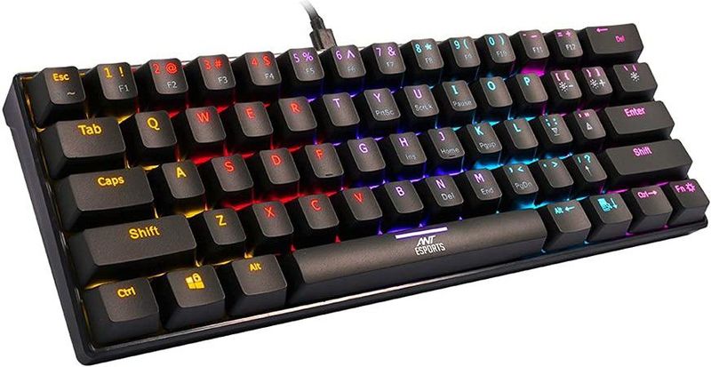 Ant Esports MK1200 Mini Wired Tenkeyless Gaming Keyboard (Black) - Image 6