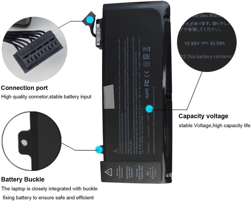 WISTAR A1322 A1278 Battery for 13 inch MacBook Pro - Image 3
