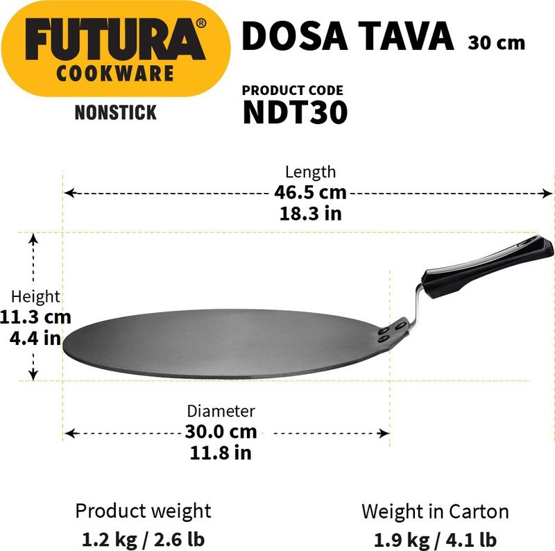 Hawkins Non Stick Dosa Tava 30 cm - Image 4