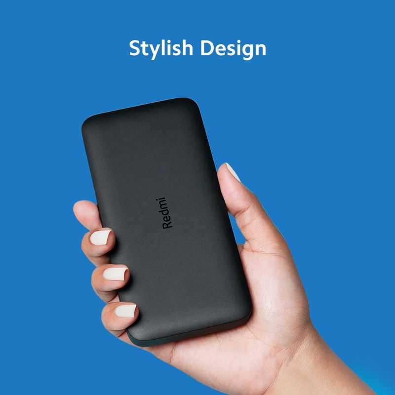 Redmi 10000 mAh 10W Slim Black Power Bank - Image 5