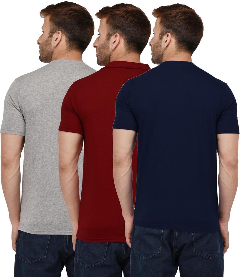 London Hills 3-Pack Men's Cotton Blend T-Shirts - Image 3
