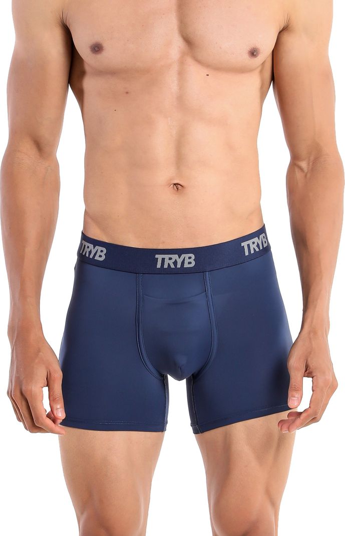 Tryb Men's 2-Pack Sport Compression Boxer Trunks - Image 4