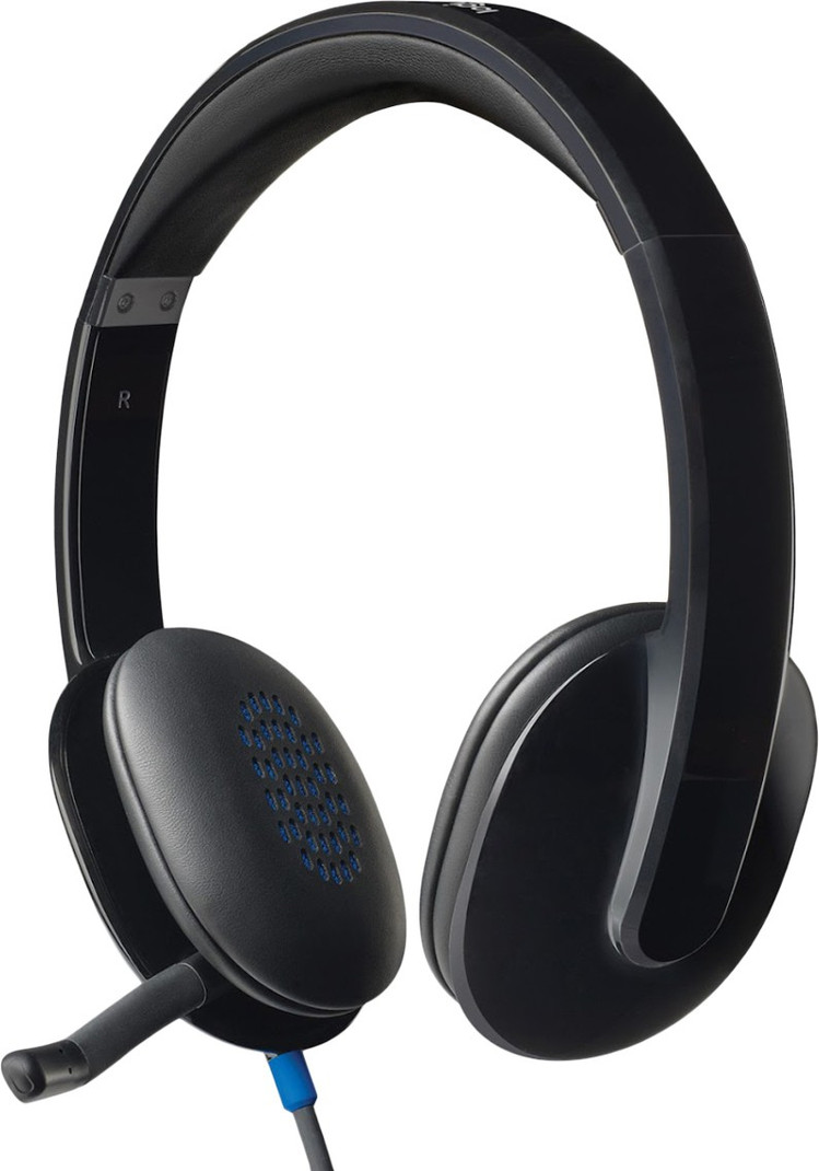 Logitech H540 USB Wired Headset Black, On the Ear