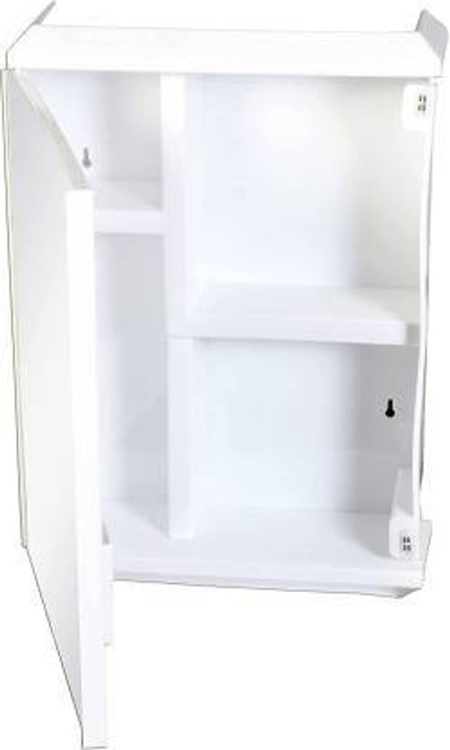 URBAN CHOICE Bathroom Mirror Cabinet 6 Shelves White - Image 3