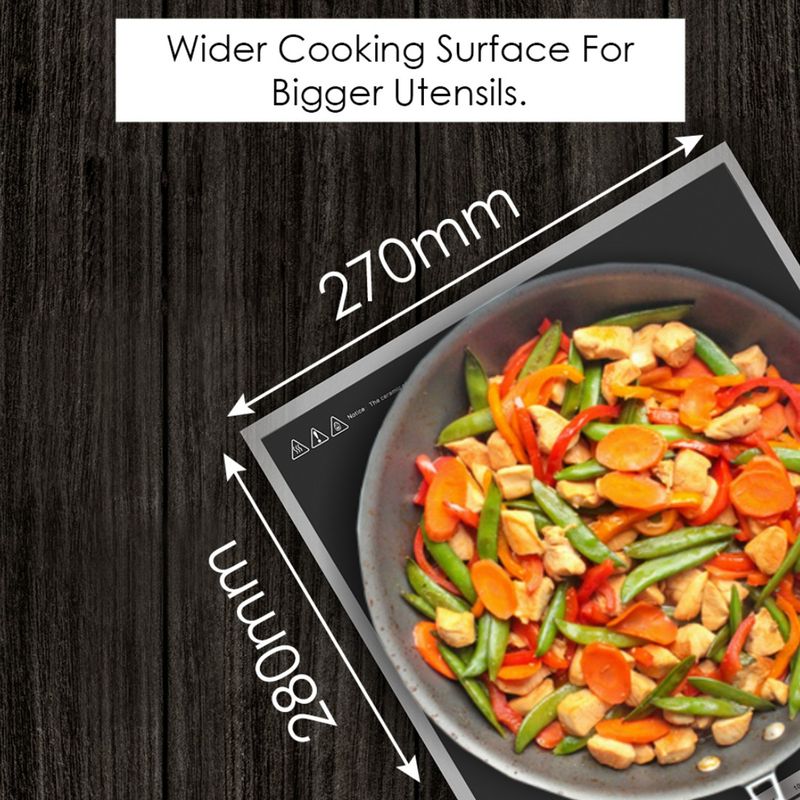 Crompton 2000W Induction Cooktop Push Button Black - Image 7