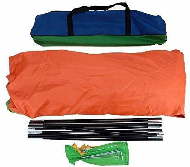 DEVICE Polyester 4-Person Dome Tent with Bag (Blue, Black) - Image 6