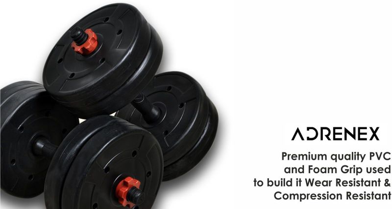 Adrenex Convertible Dumbbells Kit 8 Kg For Home Gym à¤à¤¡à¤à¤¸à¥à¤à¥à¤¬à¤² डमà¥à¤¬à¤² (8 kg) - Image 6