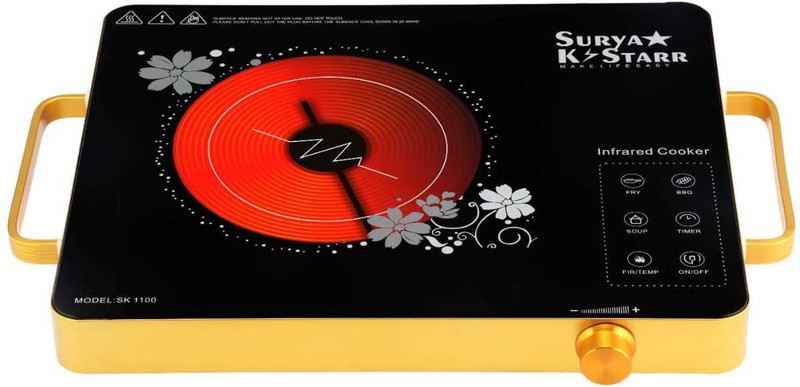SURYA KSTAR KSTAR SK1100 Induction Cooktop Black, Touch Panel SURYA KSTAR Induction Cooktops