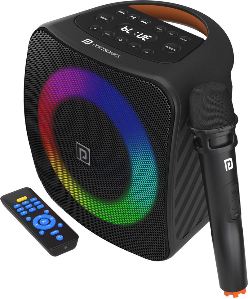 Portronics Dash 40 W Bluetooth Party Speaker (Black, Stereo Channel)