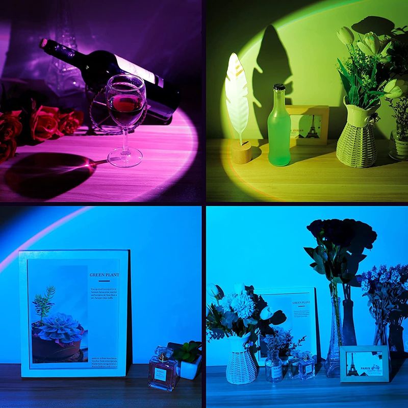 BuyerHub 360° Rotation USB Sunset Projection Lamp, 7 Colors, 13 - Image 6