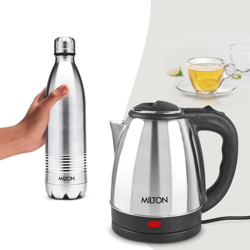 MILTON Combo Set Insta Electric Stainless Steel Kettle 1.5L - Image 6