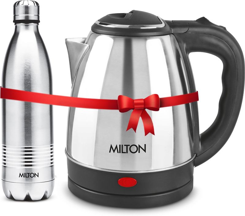 MILTON Combo Set Insta Electric Stainless Steel Kettle 1.5L - Image 2