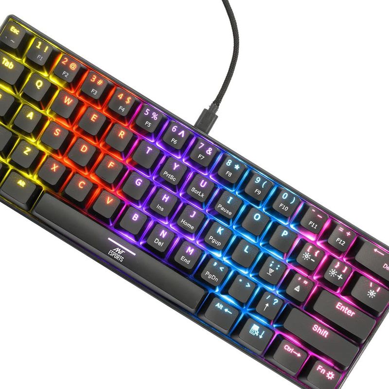 Ant Esports MK1200 Mini Wired Tenkeyless Gaming Keyboard (Black) - Image 5