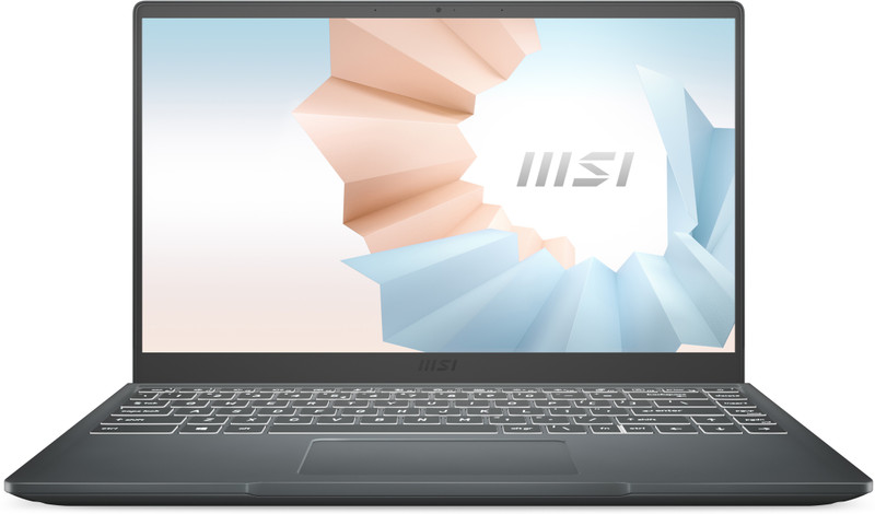 MSI Modern 14 Intel Core i3 10th Gen 10110U - (8 GB/512 GB SSD/Windows 10 Home) Modern 14 B10MW-657IN Thin and Light Laptop 14 Inch, Carbon Gray, 1.3 