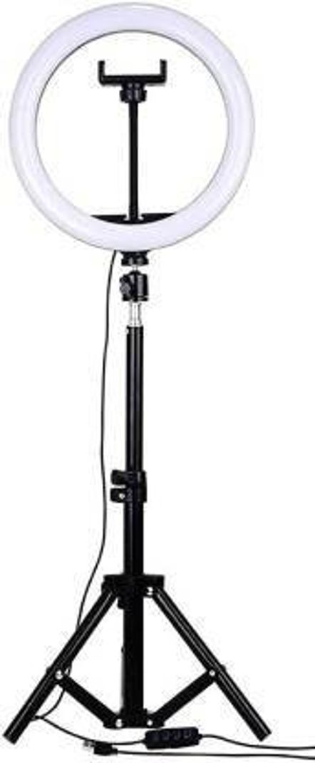 FIXTSON 10 inch Dimmable LED Selfie Ring Light Black - Image 2