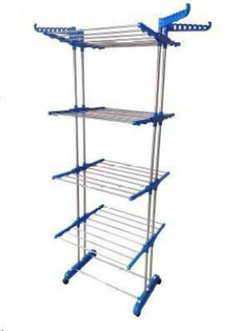 FAVOUR Steel, Plastic Floor Cloth Dryer Stand B2SS-4T-N03020104 4 Tier