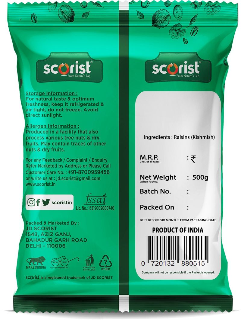 Scorist Premium Long Raisins - Image 4