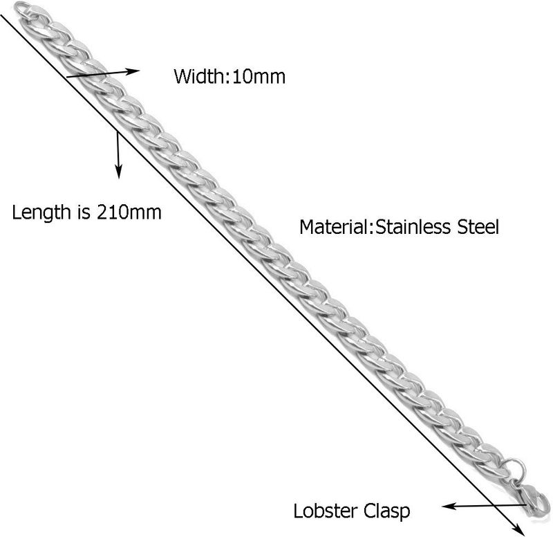 Men Style Sterling Silver Bracelet - Image 3